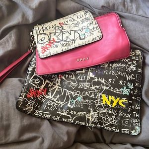 DKNY Three piece graffiti bag.